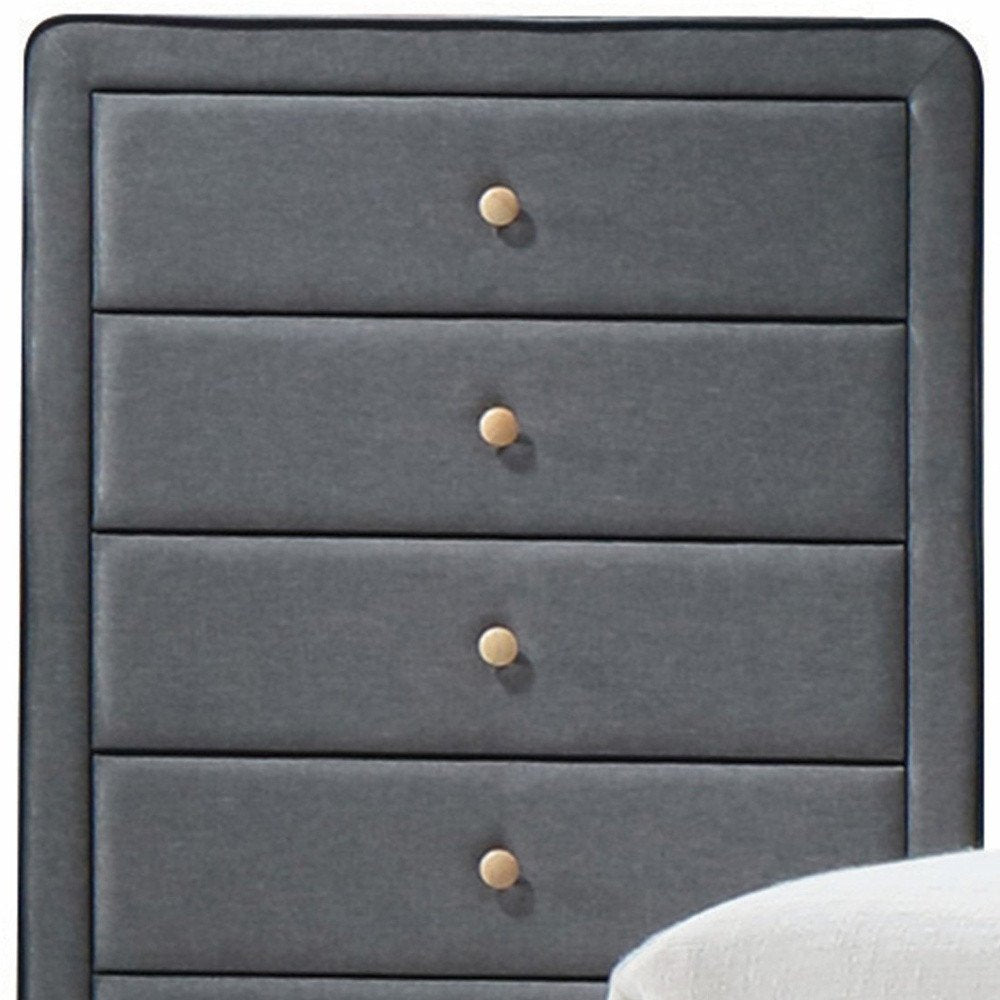 43" Light Gray Solid Wood Standard Dresser/Chest