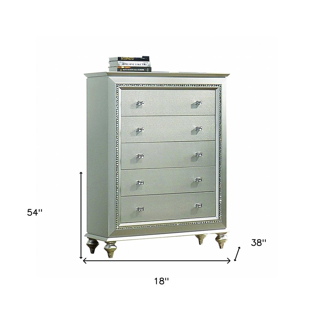 18" Champagne Solid Wood Double Dresser