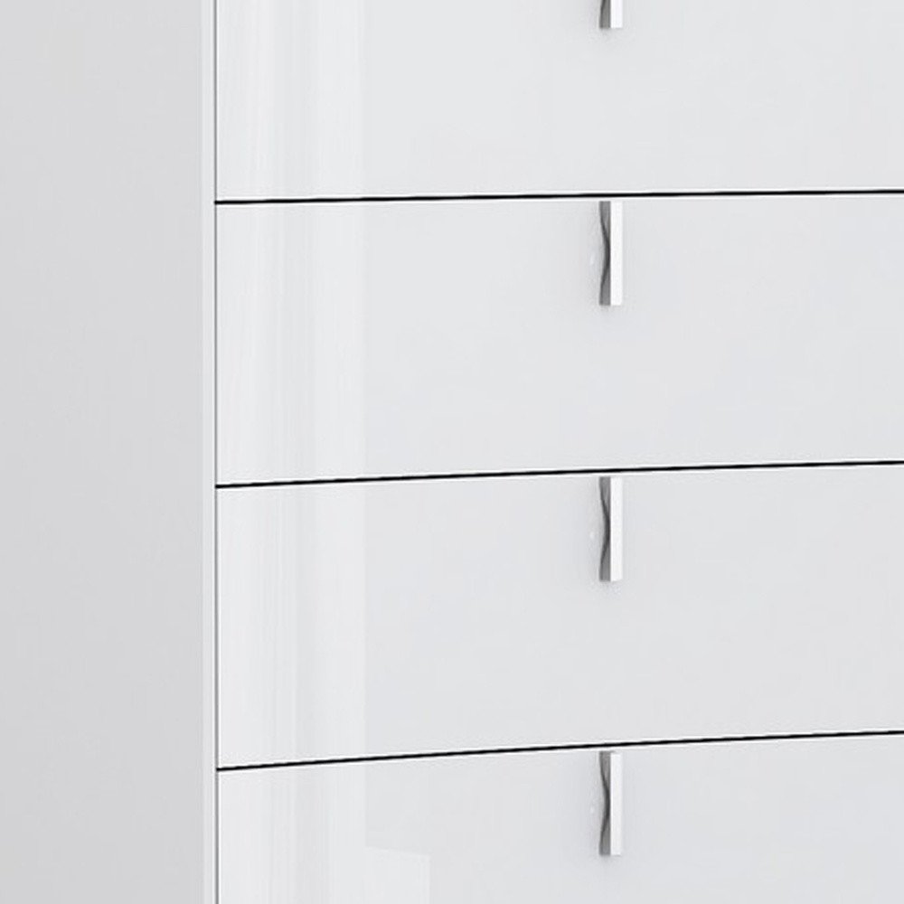 62" X 19" X 30" White Dresser