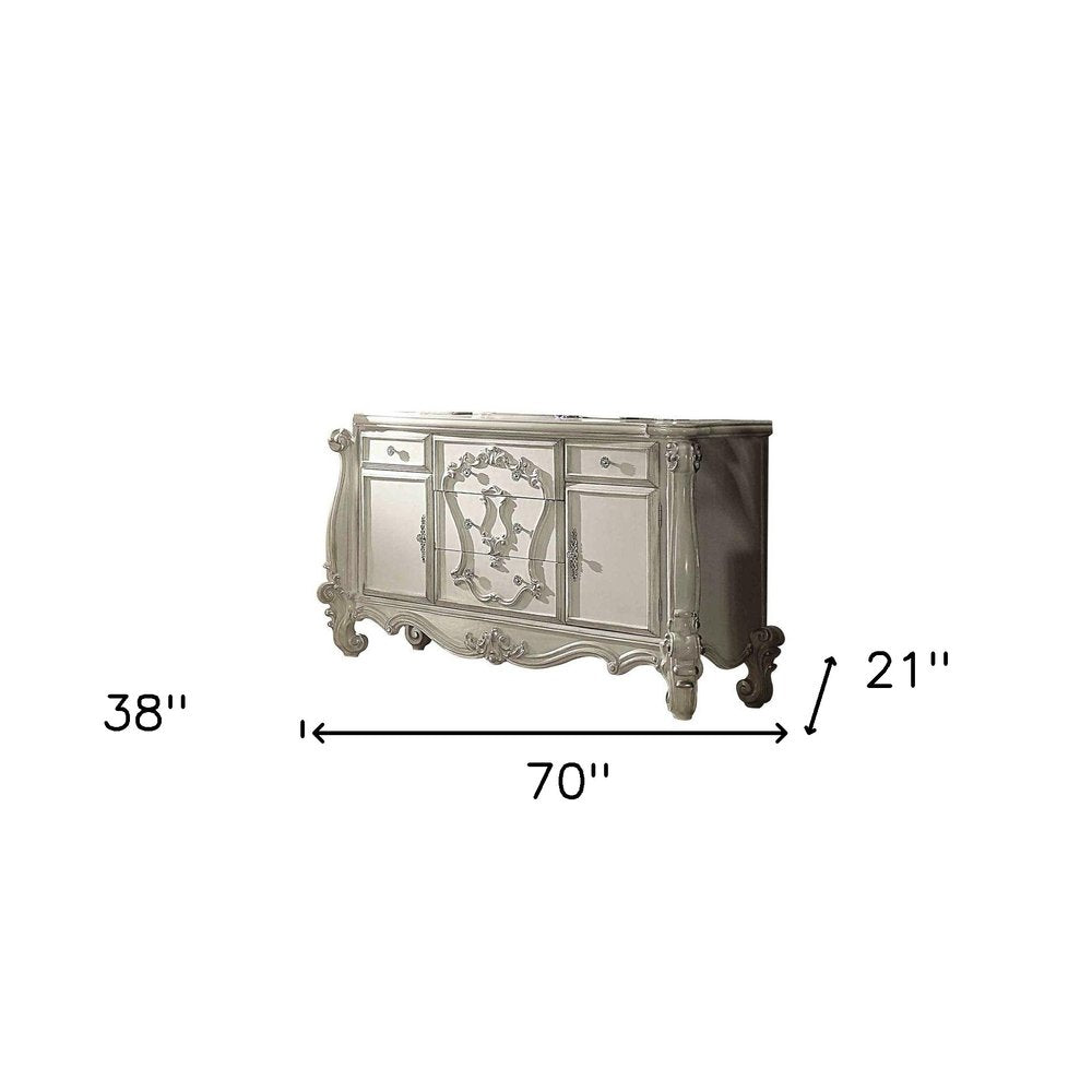 47" White Solid Wood Standard Chest