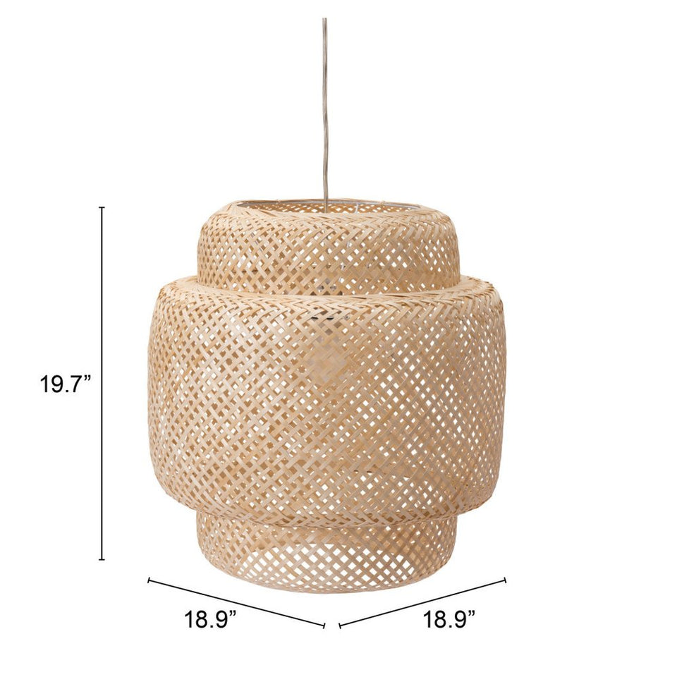 Natural Boho Weave Ceiling Lamp