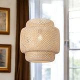 Natural Boho Weave Ceiling Lamp