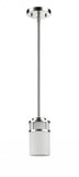 Silver Minimalist Cylindrical Hanging Light