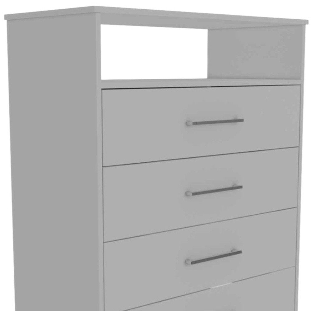 31" Black Four Drawer Vertical Dresser