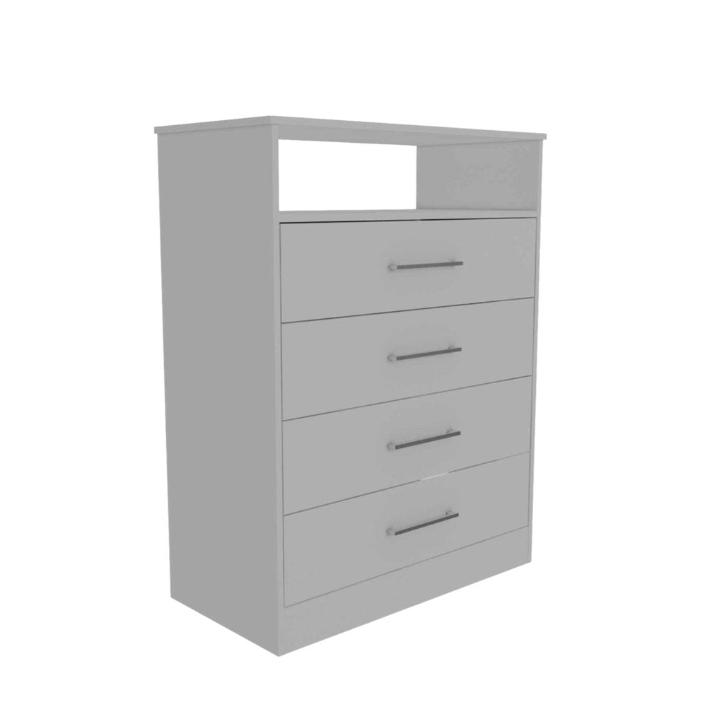 31" Black Four Drawer Vertical Dresser