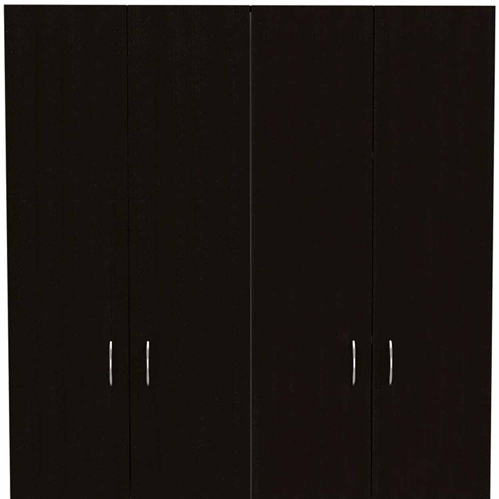 71" Black and White Single Drawer Combo Dresser