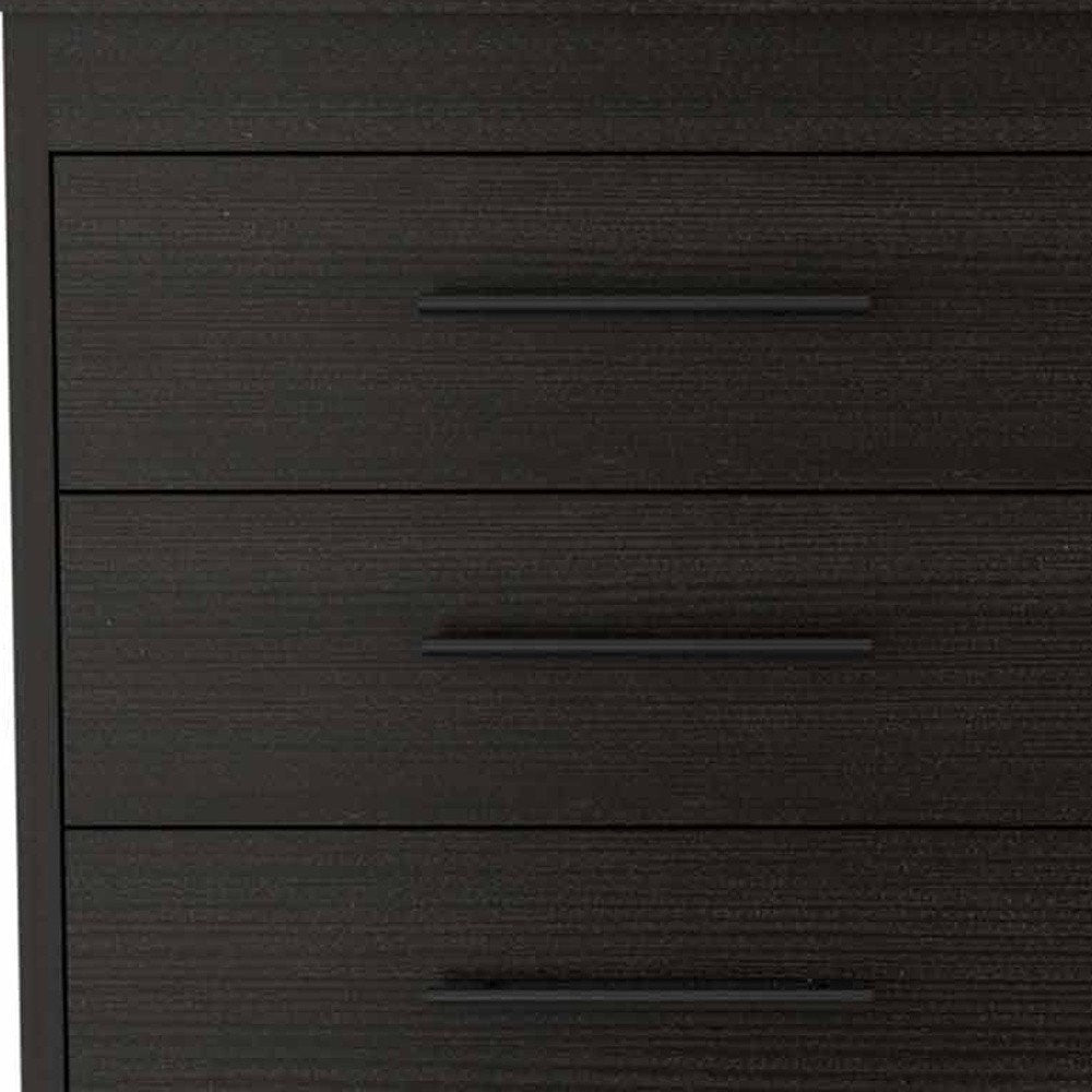 59" White Six Drawer Double Dresser