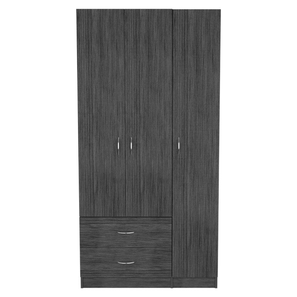 71" Light Oak Manufactured Wood Two Drawer Combo Dresser