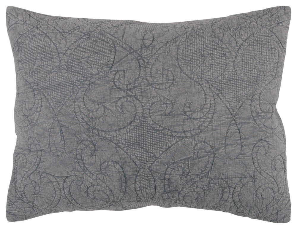 Gray Damask Queen Quilt