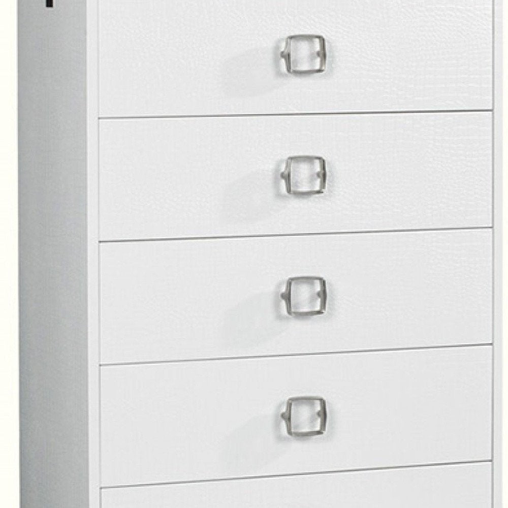 63" Black Six Drawer Shagreen Faux Croc Double Dresser