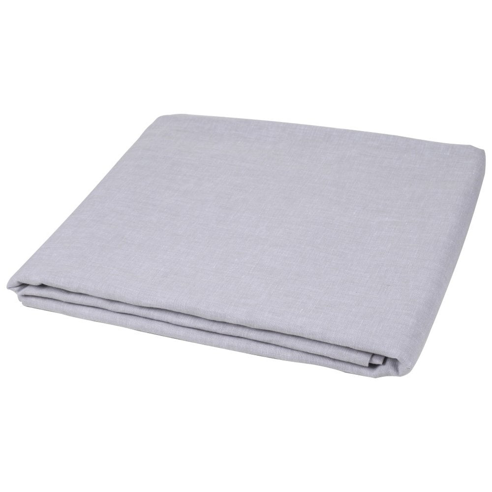 Light Pink Linen Twin Flat Sheet