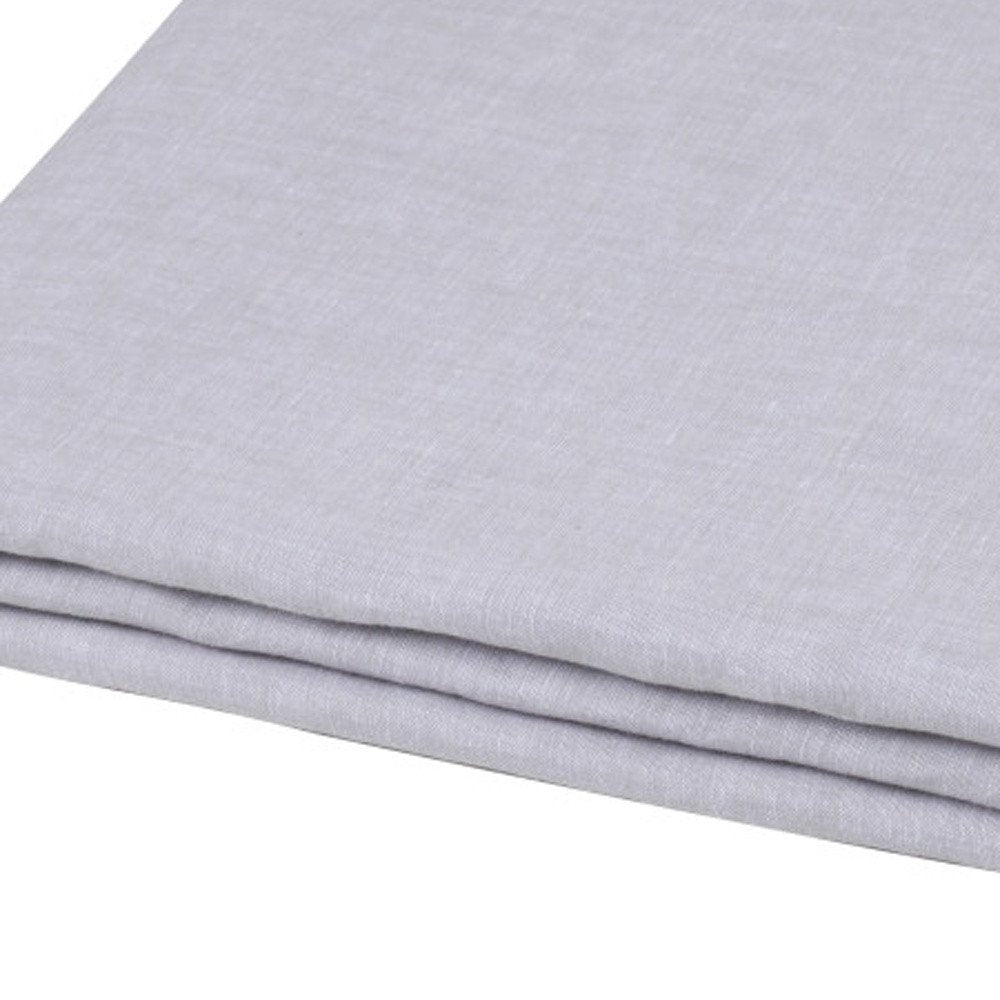 Light Pink Linen Twin Flat Sheet