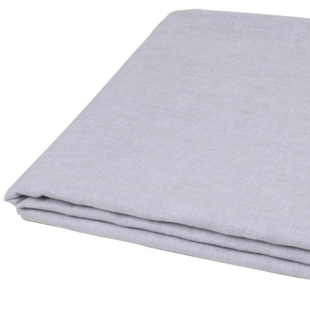 Light Pink Linen Twin Flat Sheet