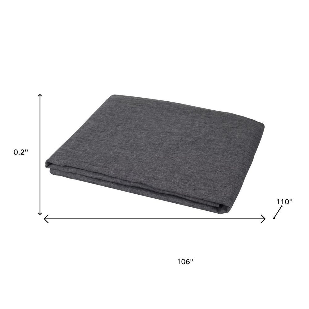 Light Pink Linen King Flat Sheet
