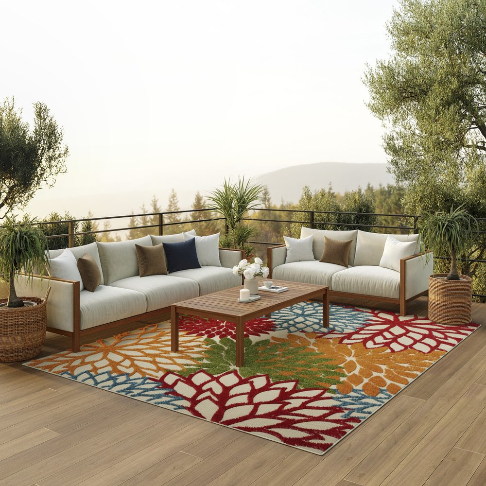12' X 15' Green Indoor Outdoor Area Rug