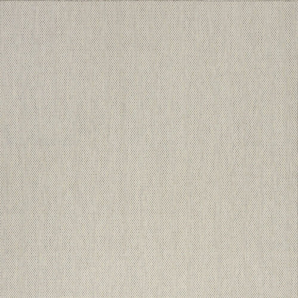 10' X 14' Ivory And Silver Indoor Outdoor Area Rug