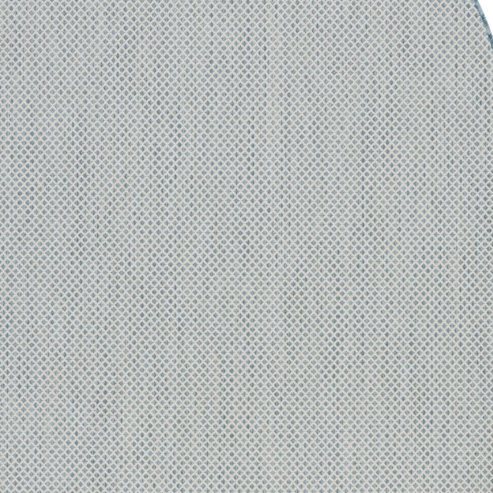 6' Blue Square Geometric Power Loom Area Rug