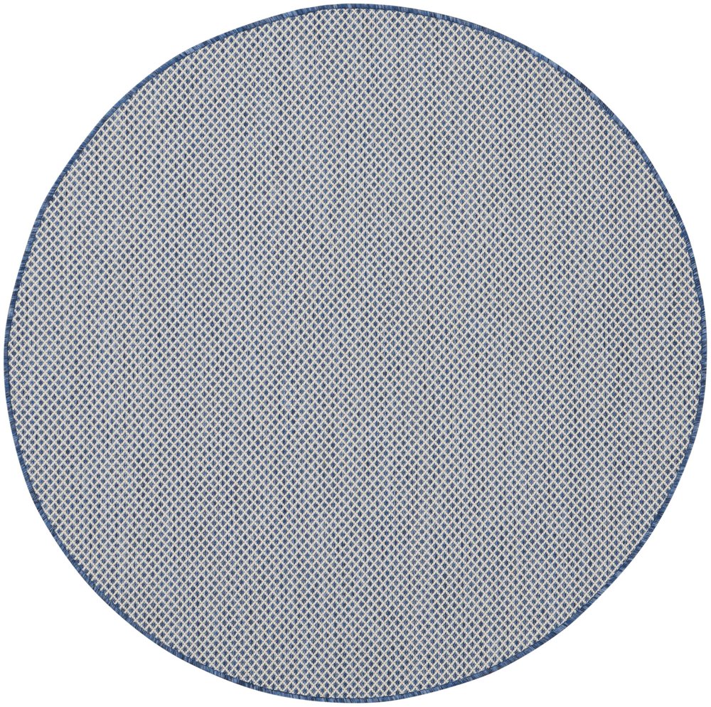 4' Bone Square Geometric Power Loom Area Rug