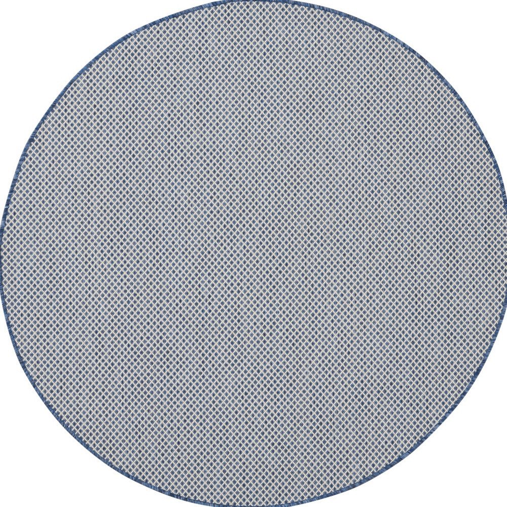 4' Bone Square Geometric Power Loom Area Rug