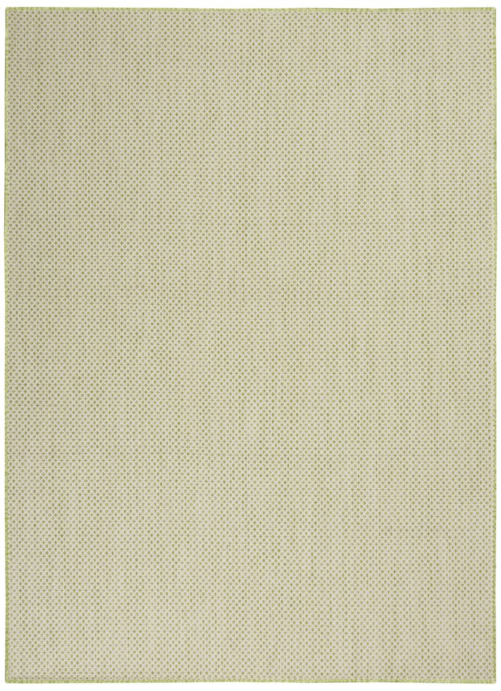 6' X 9' Green Geometric Power Loom Area Rug