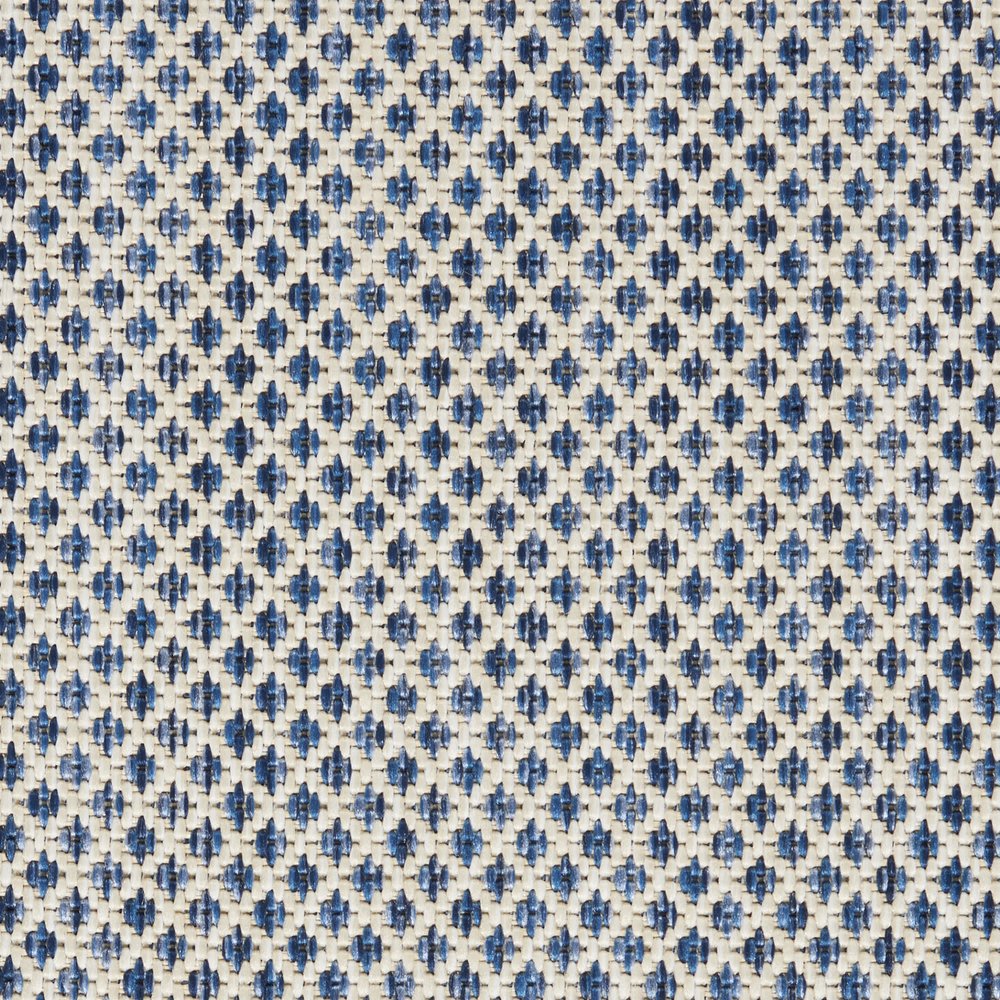 8' X 10' Blue And Ivory Indoor Outdoor Area Rug