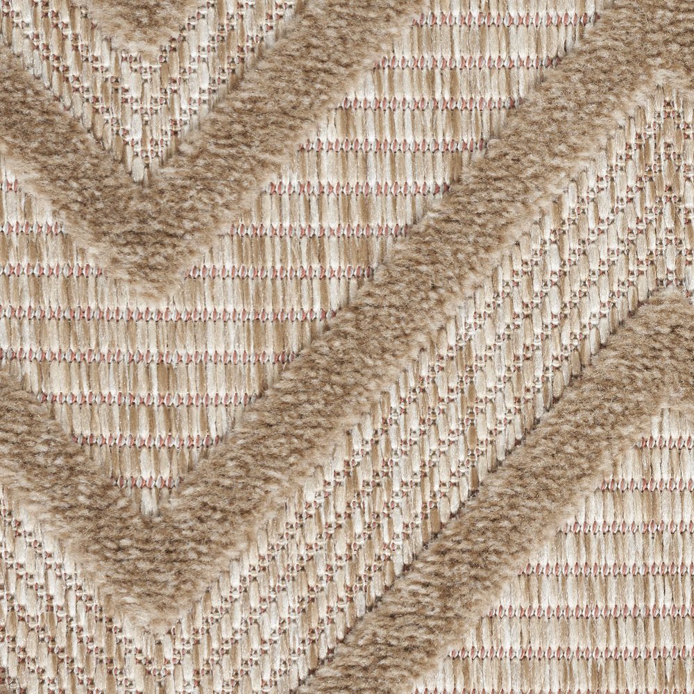8' X 10' Cream Indoor Outdoor Area Rug
