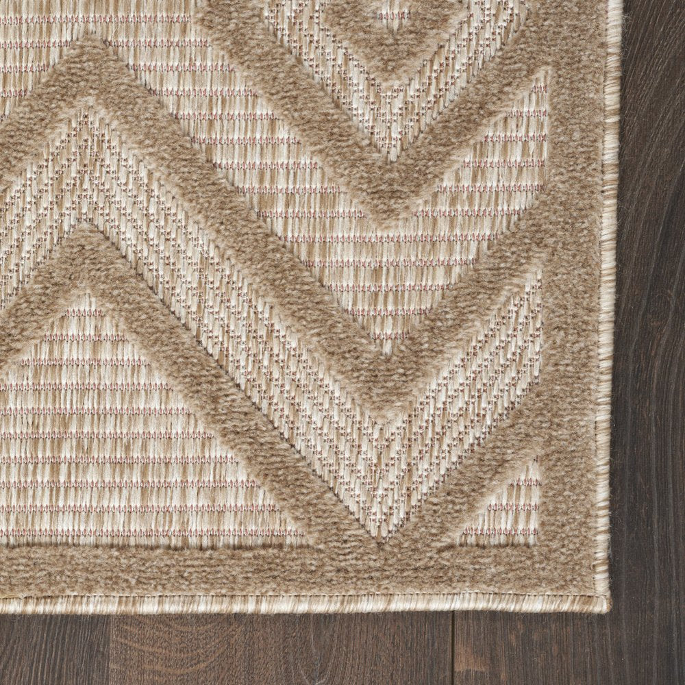 9' X 12' Beige Indoor Outdoor Area Rug