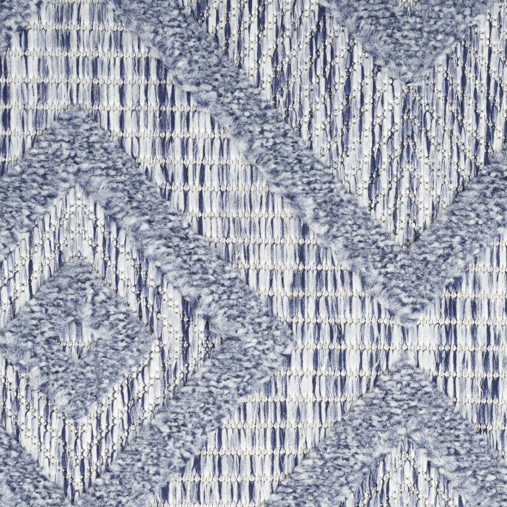 8' X 10' Blue Indoor Outdoor Area Rug