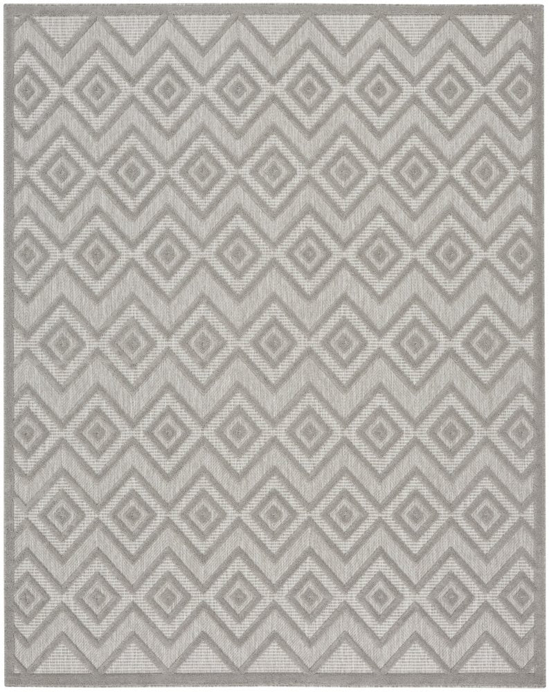 7' X 10' Gray Indoor Outdoor Area Rug