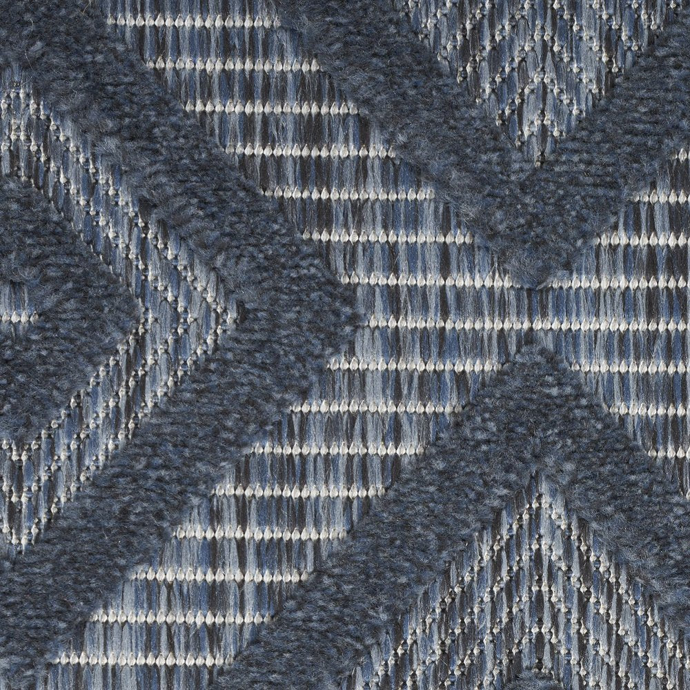 8' X 10' Navy Blue Indoor Outdoor Area Rug