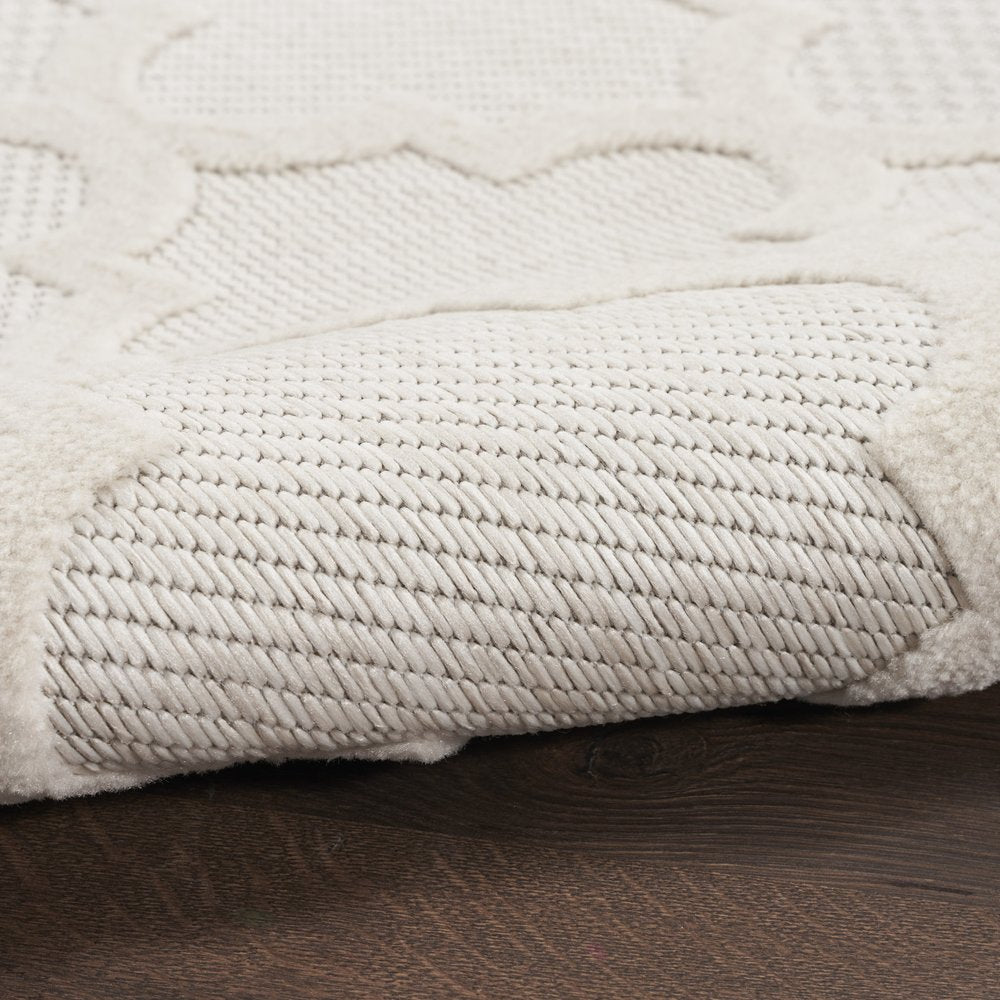 8' X 10' Cream Indoor Outdoor Area Rug