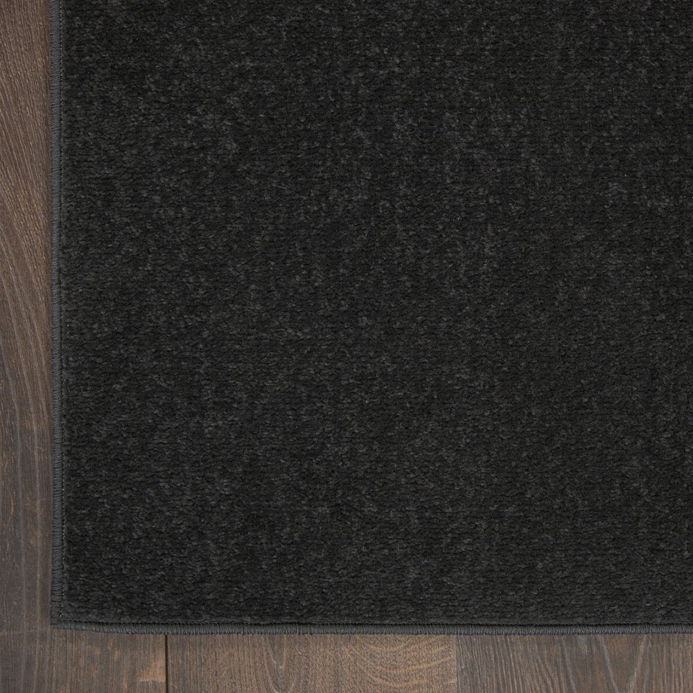 8' X 11' Black Indoor Outdoor Area Rug