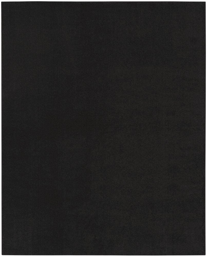 8' X 11' Black Indoor Outdoor Area Rug
