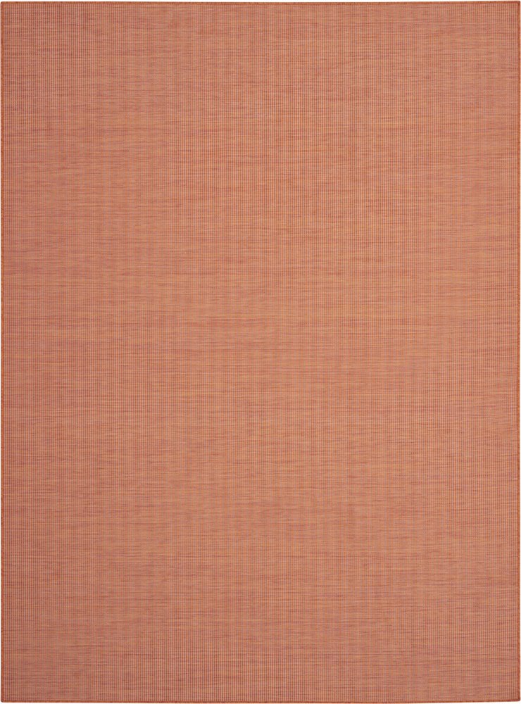 7' X 10' Terracotta Indoor Outdoor Area Rug