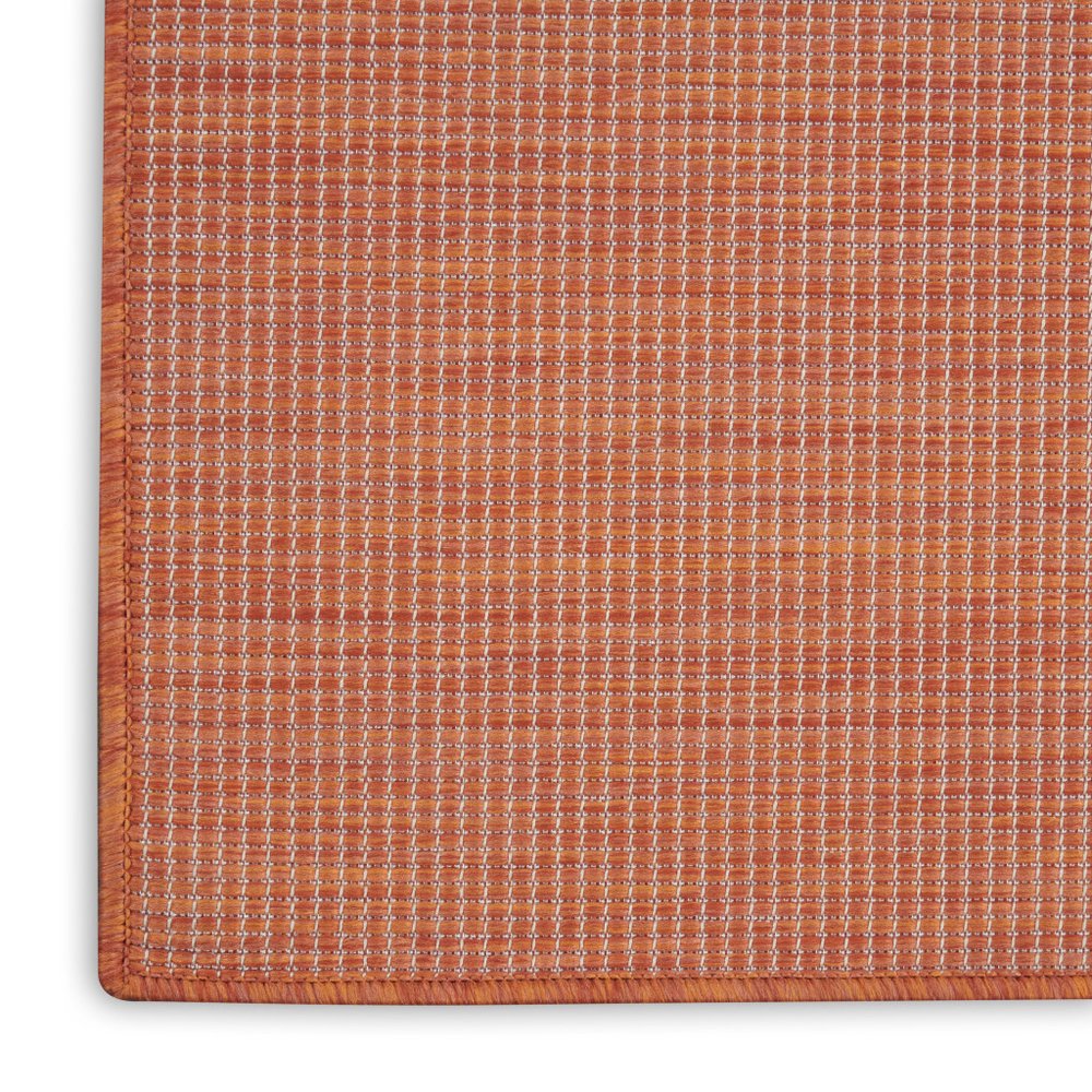 5' X 7' Terracotta Indoor Outdoor Area Rug