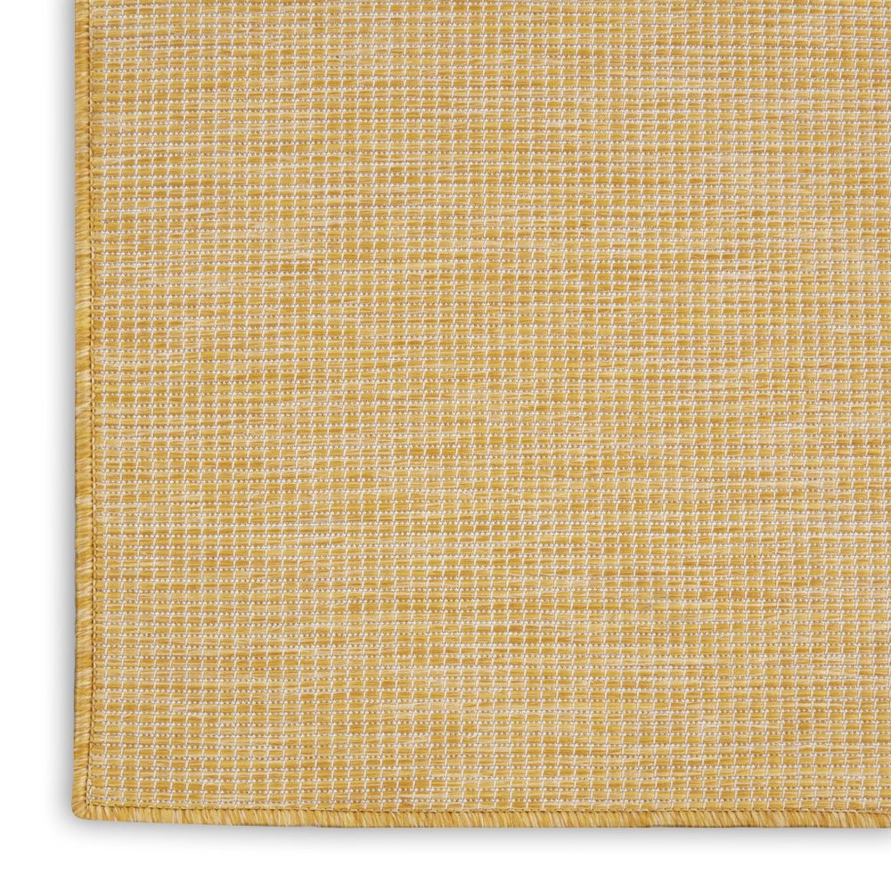 8' Yellow Indoor Outdoor Runner Rug
