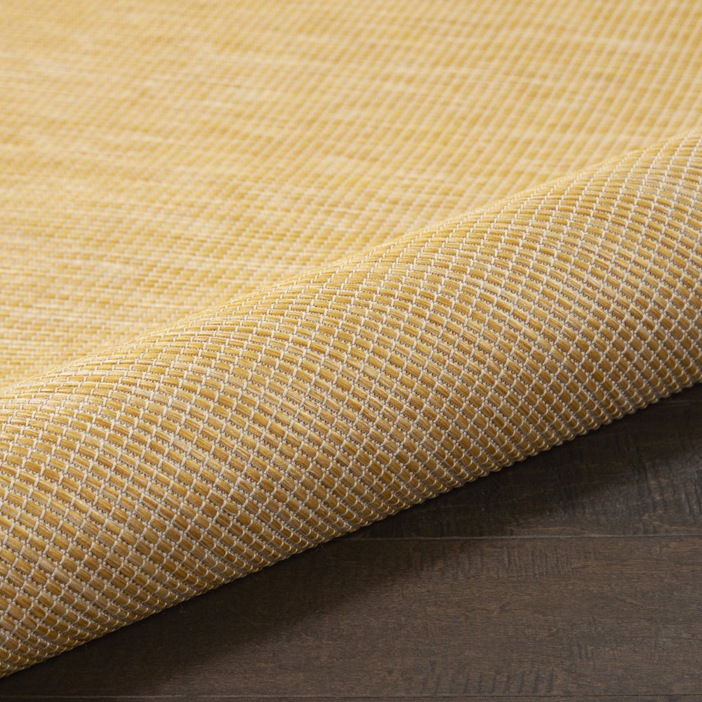 6' Yellow Indoor Outdoor Area Rug