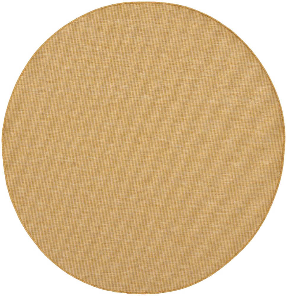 6' Yellow Indoor Outdoor Area Rug