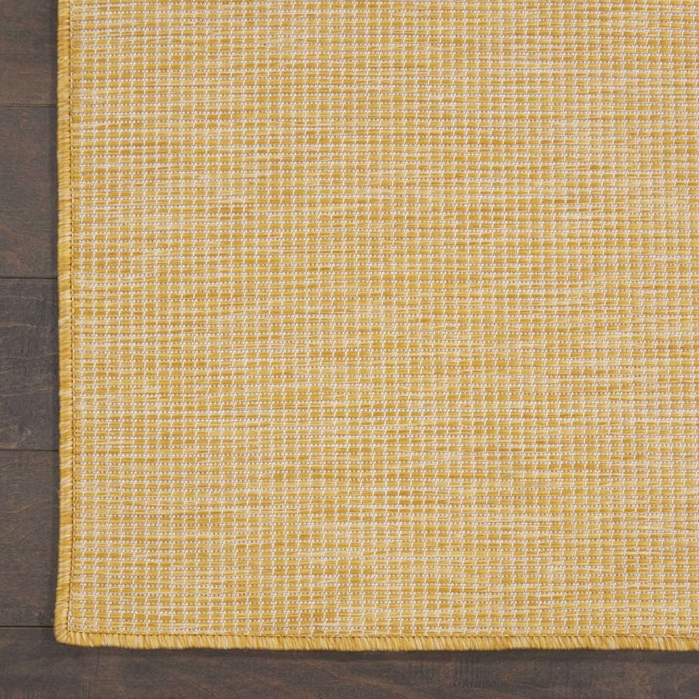 12' Yellow Indoor Outdoor Area Rug
