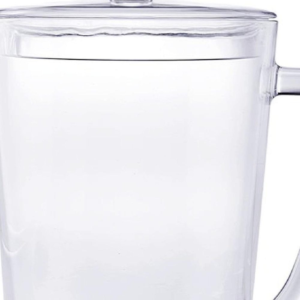2.75 Quart Clear and Blue Acrylic Pitcher