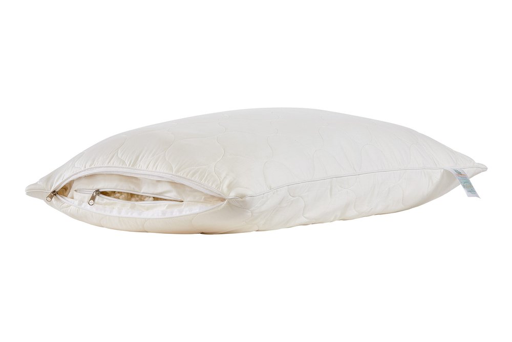 Cotton Wool Hypoallergenic Queen Size Bed Pillow