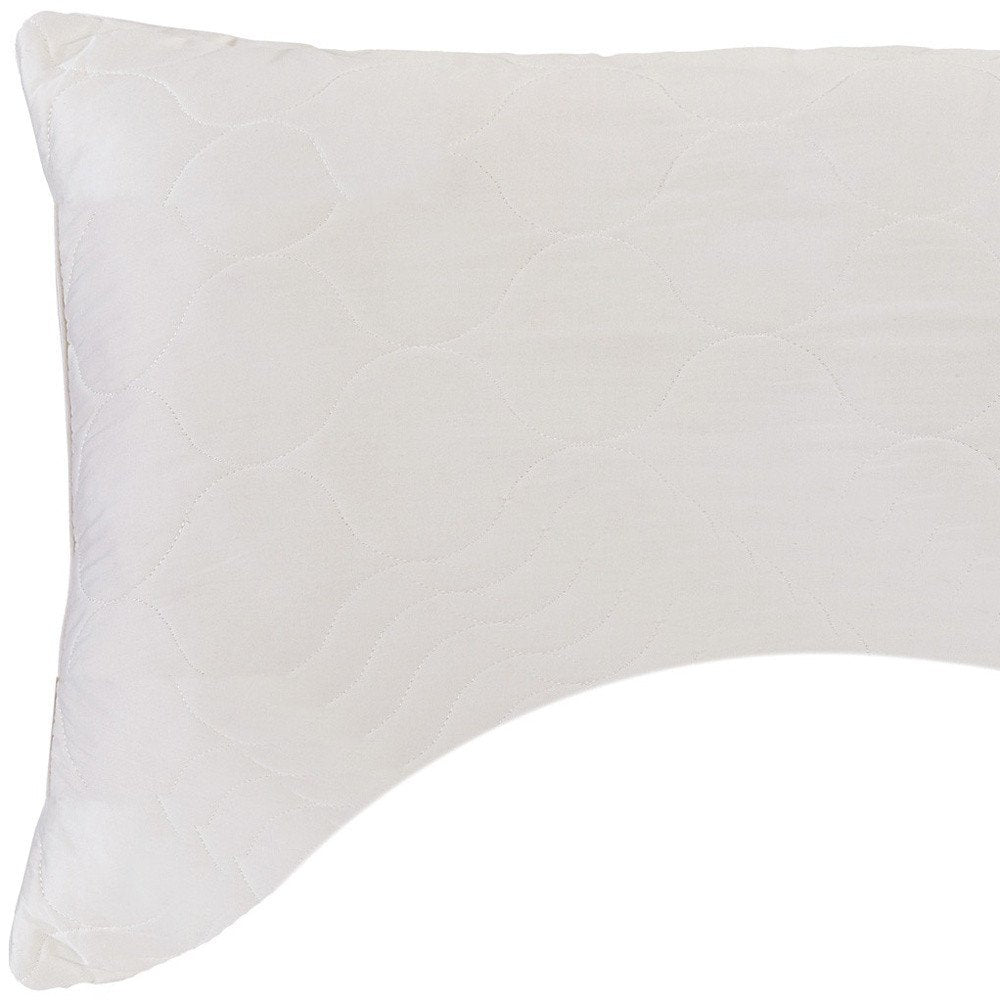 Cotton Wool Hypoallergenic Ergonomic Standard Size Bed Pillow