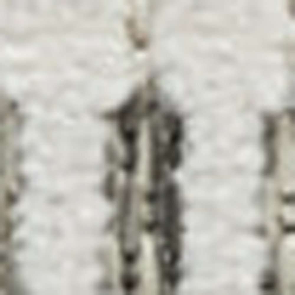 3' X 5' Cream and Beige Striped Distressed Indoor Outdoor Area Rug