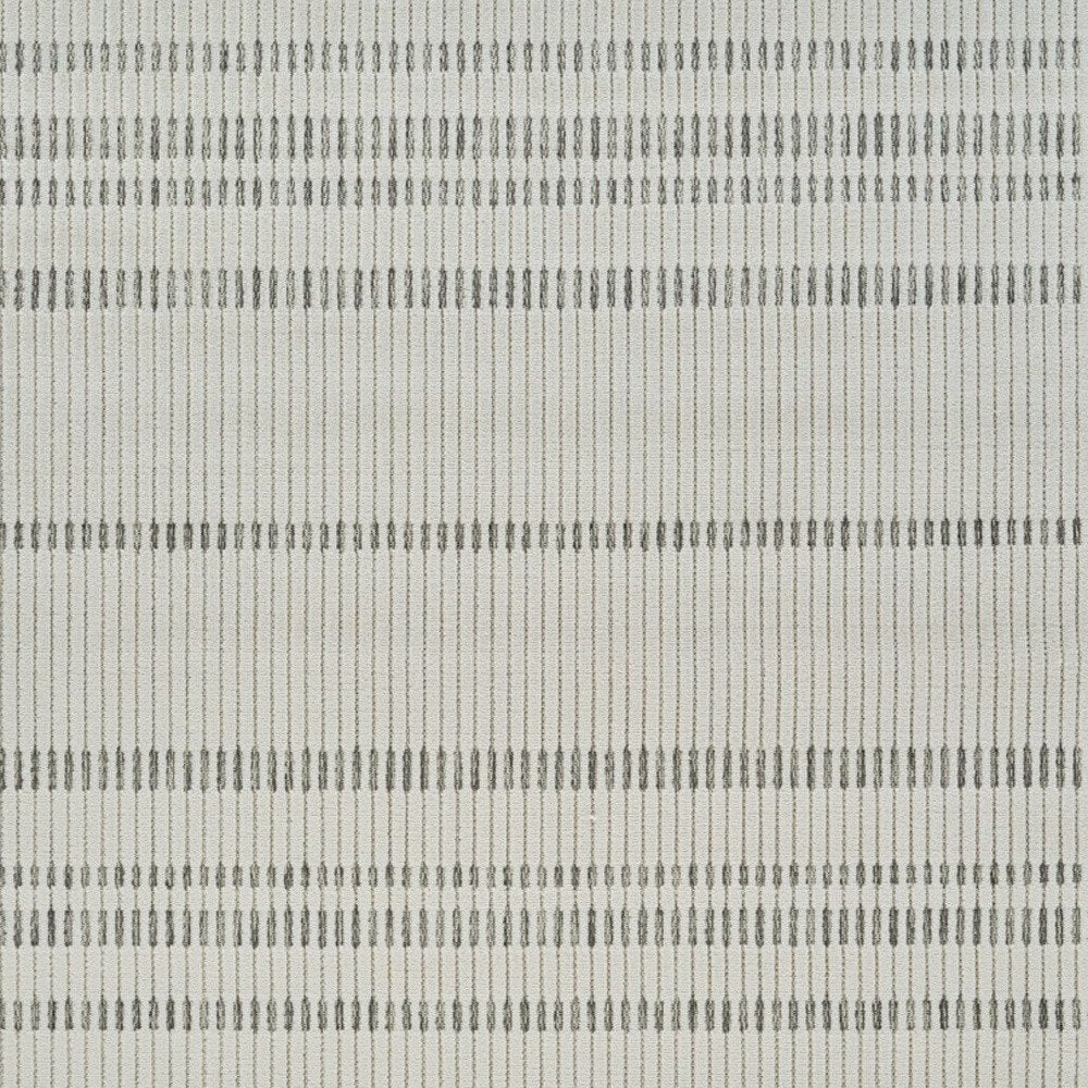 3' X 5' Cream and Beige Striped Distressed Indoor Outdoor Area Rug
