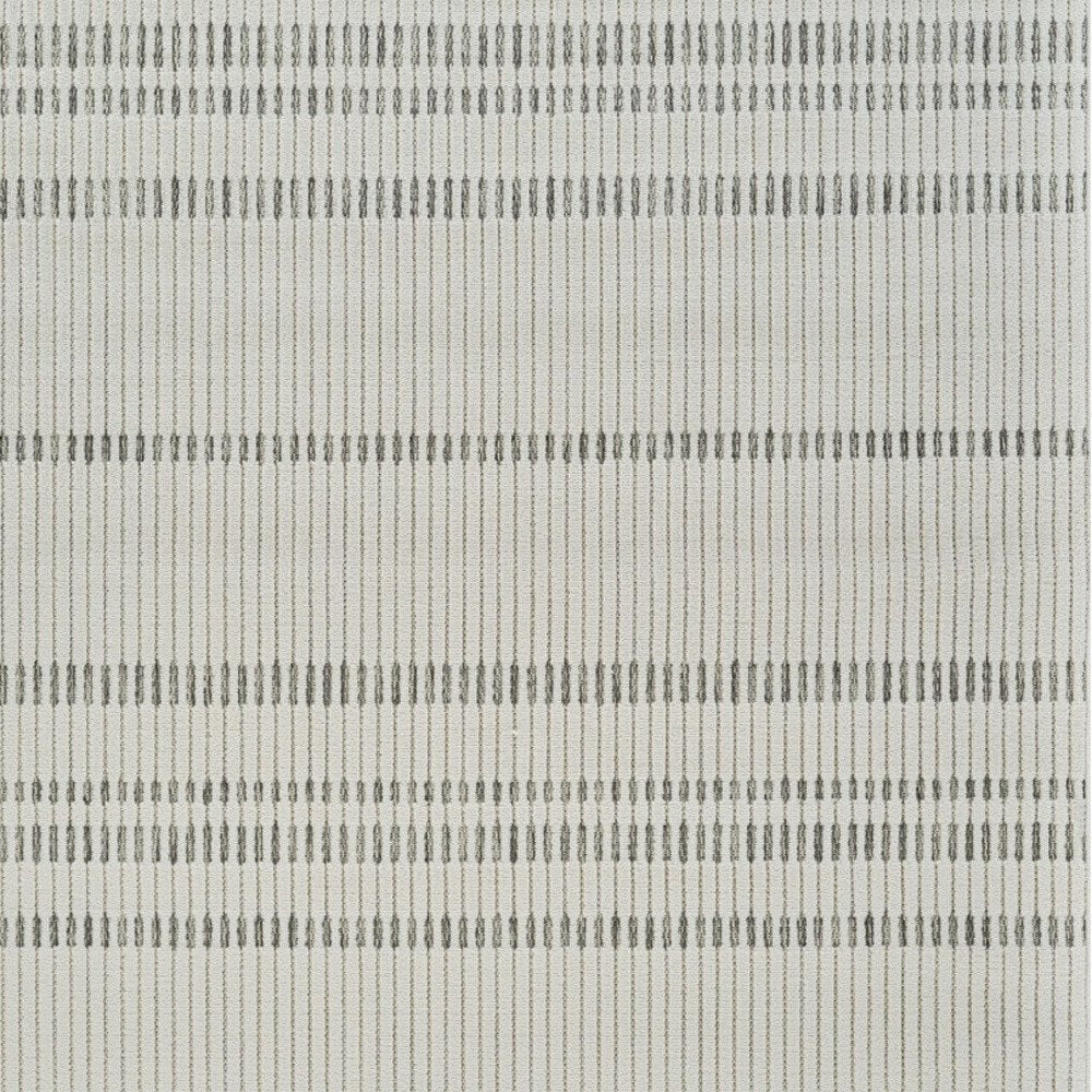 3' X 5' Cream and Beige Striped Distressed Indoor Outdoor Area Rug