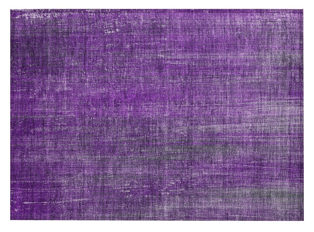 2' X 3' Purple Striped Washable Non Skid Indoor Outdoor Area Rug