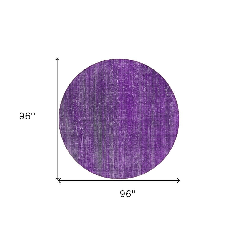 2' X 3' Purple Striped Washable Non Skid Indoor Outdoor Area Rug