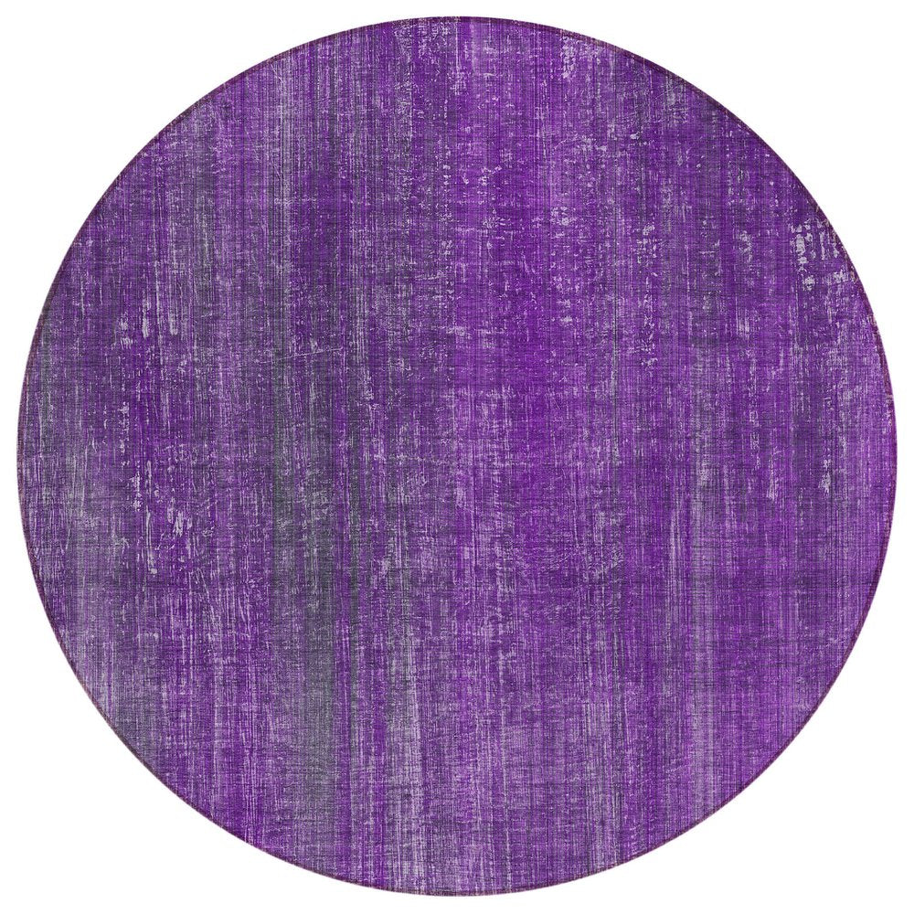 2' X 3' Purple Striped Washable Non Skid Indoor Outdoor Area Rug