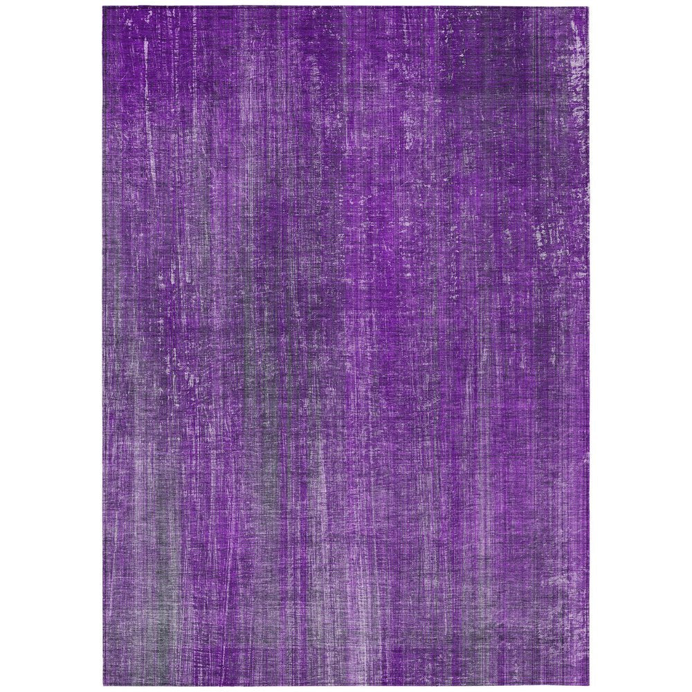 2' X 3' Purple Striped Washable Non Skid Indoor Outdoor Area Rug