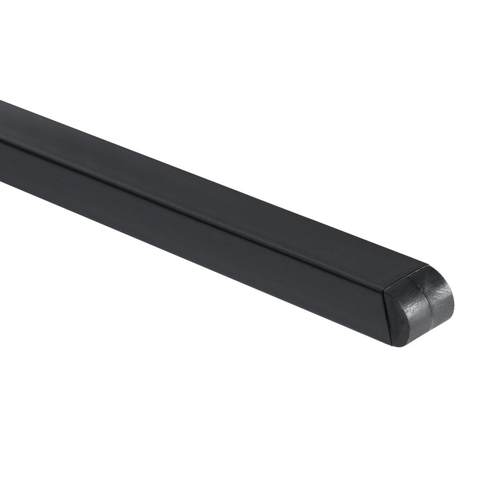 39" Black Wood and Metal X-Shape Computer Desk